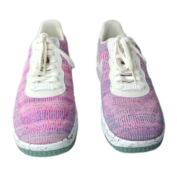 Nike Air Force 1 Low Crater Flyknit Shoes Women's Size 10.5 Fuchsia Glow - Picture 5 of 9